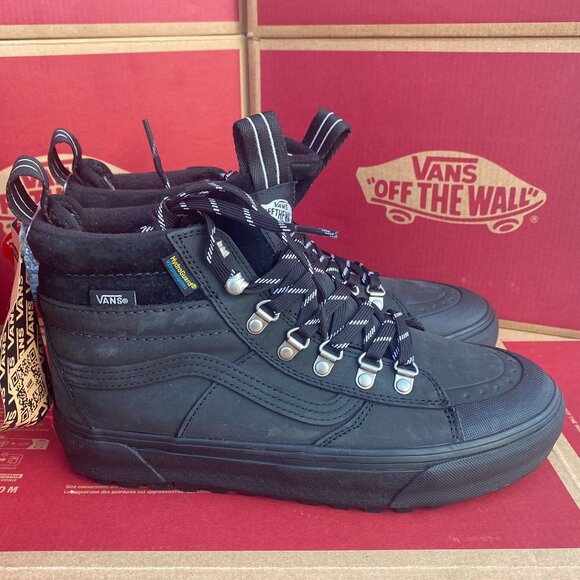 Vans Men's 7/Women's 8.5 Sk8-Hi DR MTE-2 Black Iguchi Blackout VN0009QMBLA - Picture 1 of 12